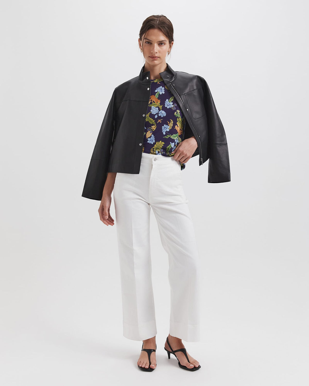 Ava Cropped Wide Leg Jean