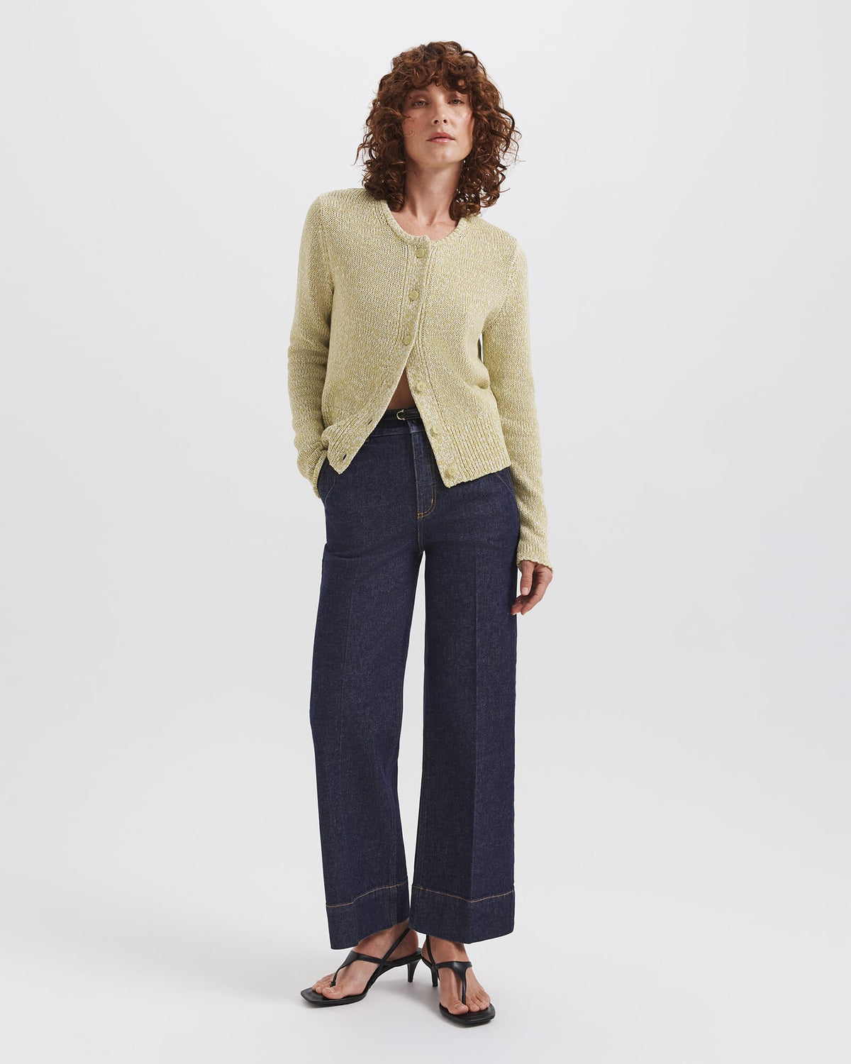Ava Cropped Wide Leg Jean