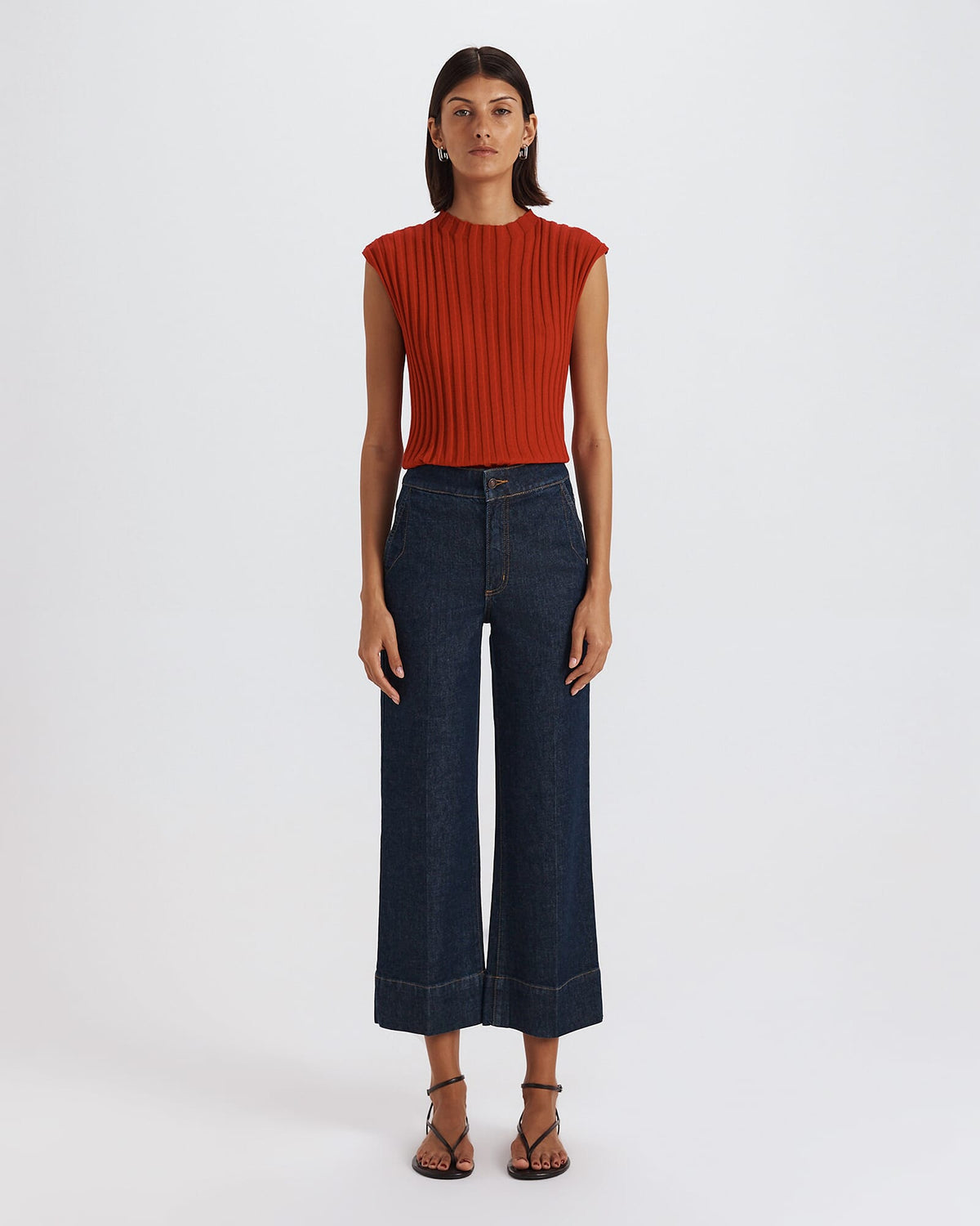 Ava Cropped Wide Leg Jean