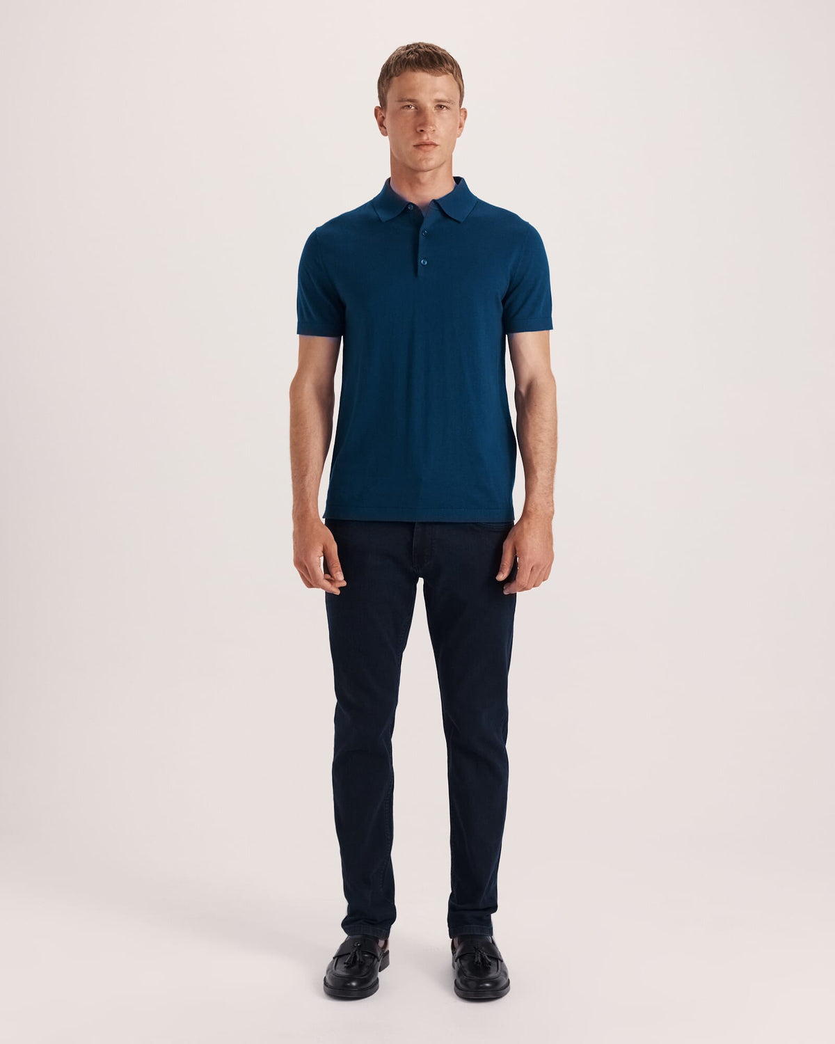Miramar Cotton Wool Knit Polo