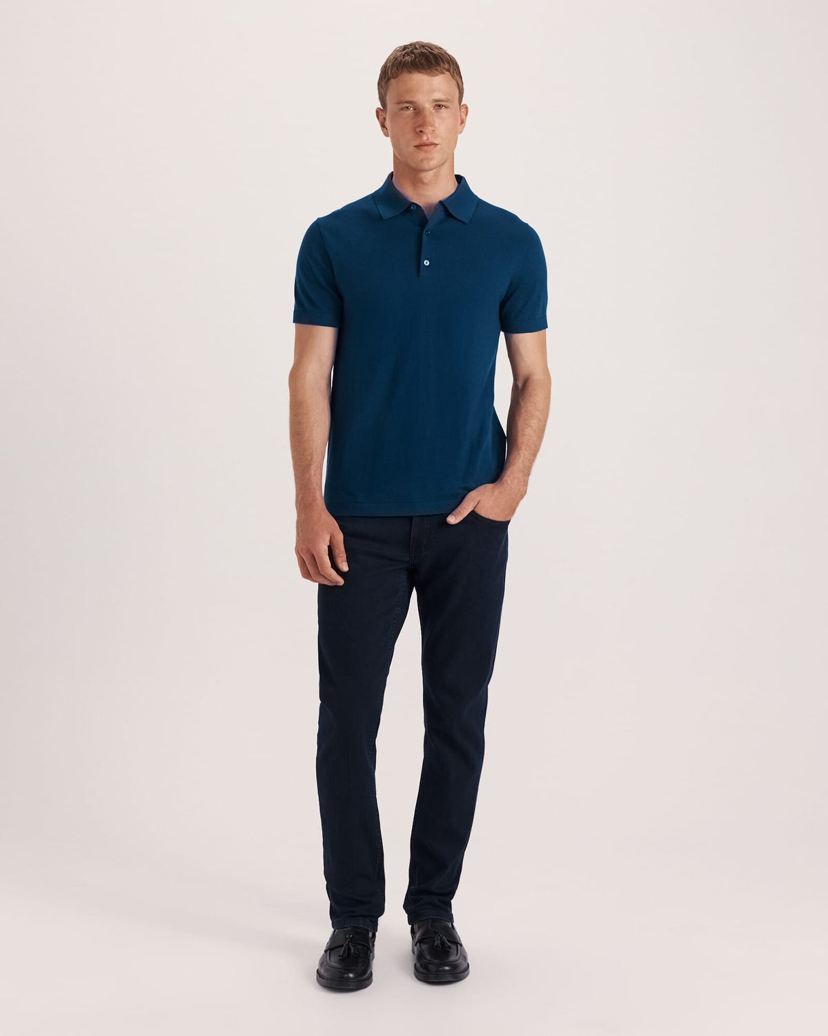 Miramar Cotton Wool Knit Polo