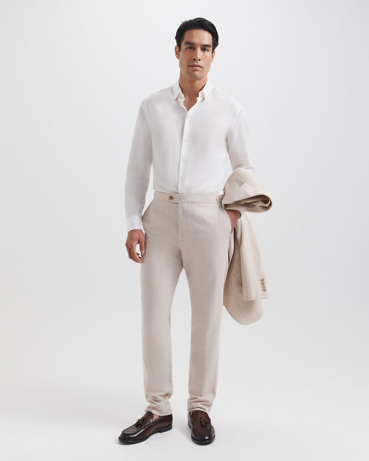 Reeves Long Sleeve Classic Linen Cotton Shirt