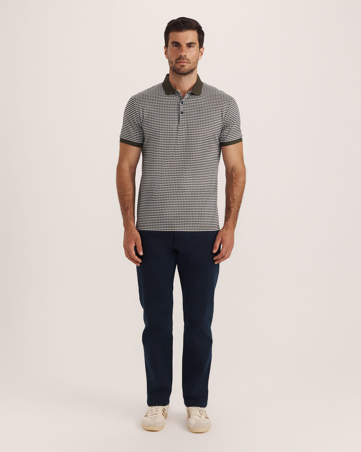 Bale Geo Print Cotton Polo