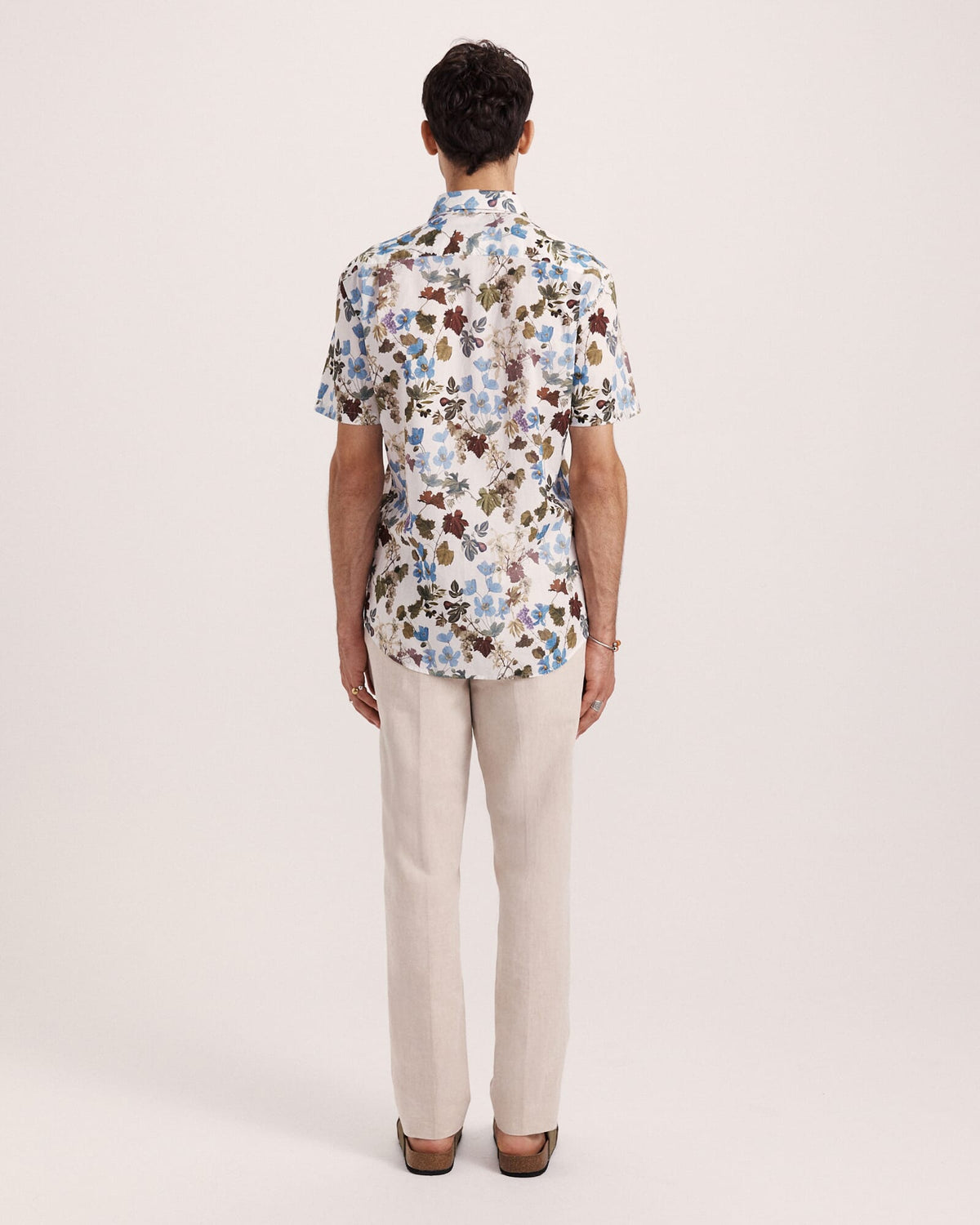 Evander Cotton Print Short Sleeve Classic Shirt