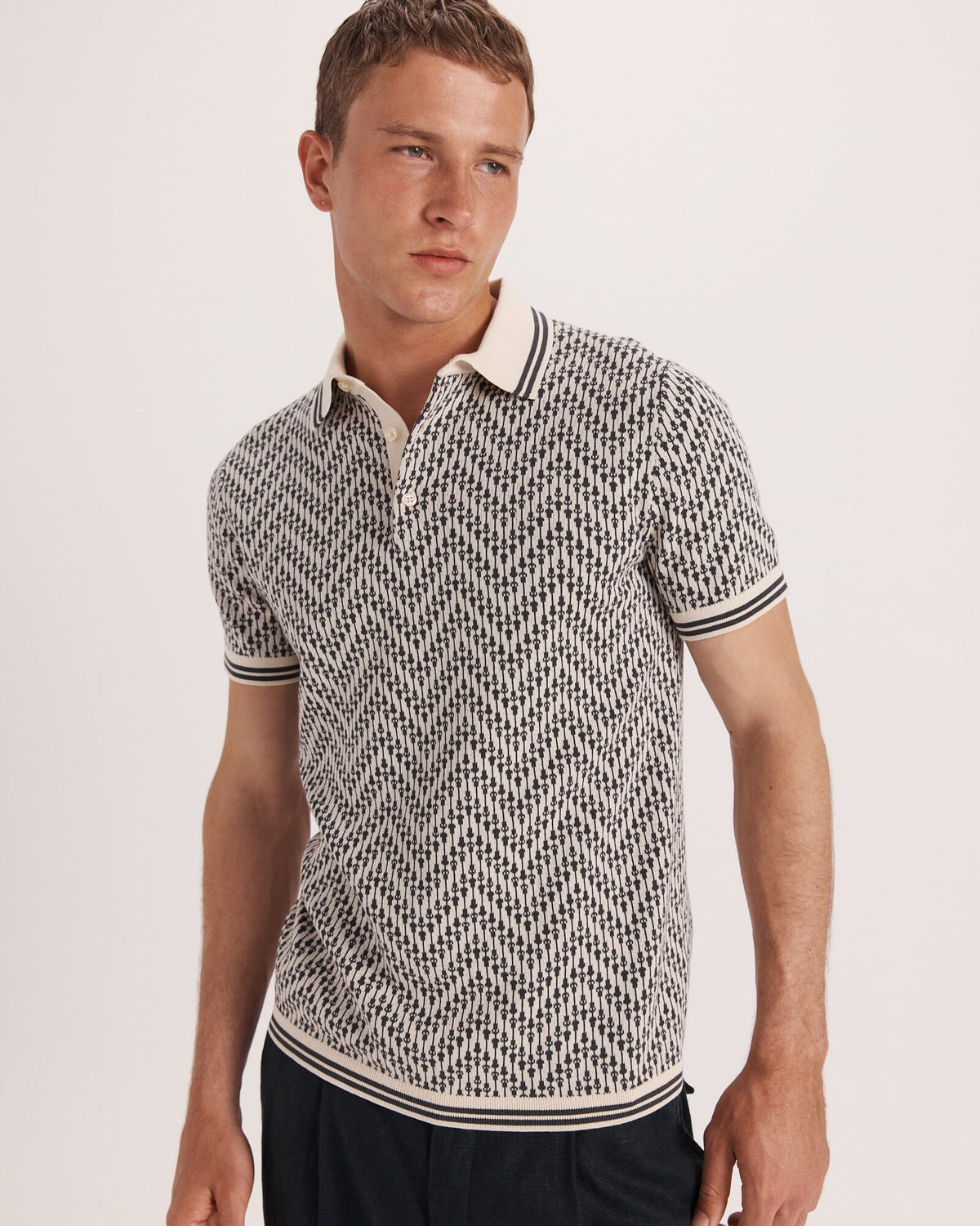 Monte Linear Knit Polo