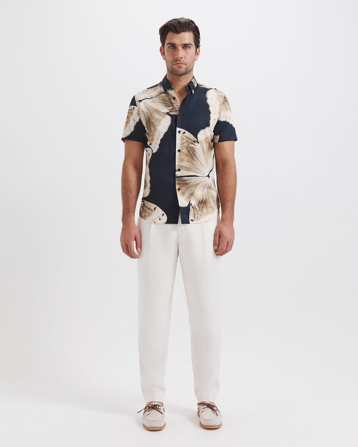 Caruso Short Sleeve Print Shirt