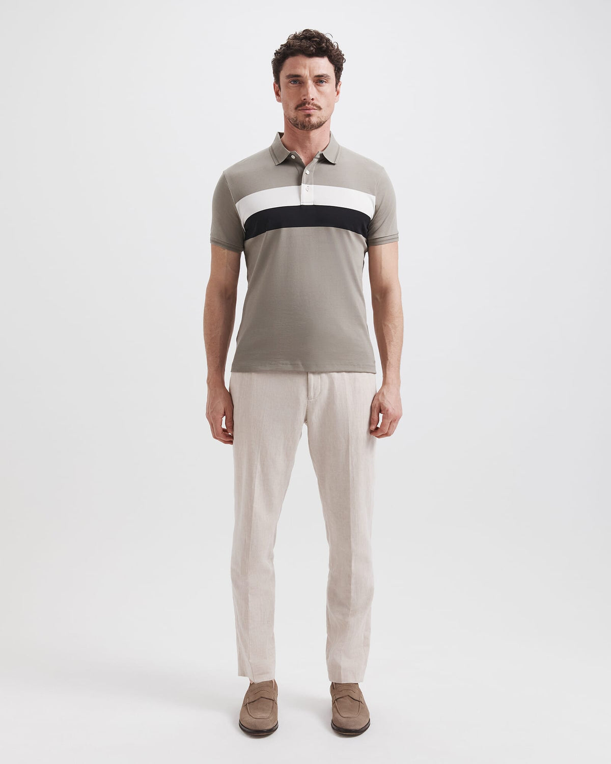 Tyler Pima Stripe Polo