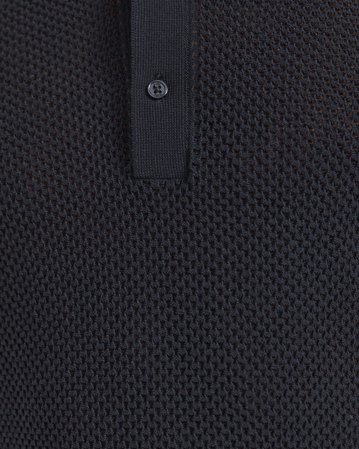 Dario Crochet Knit Polo