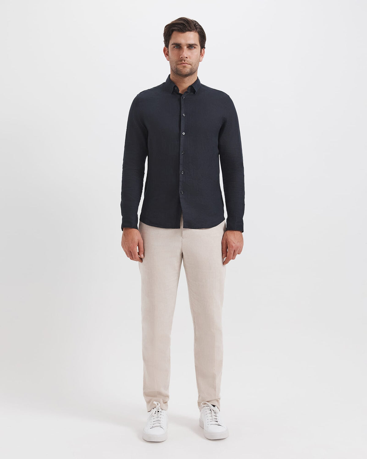 Anderson Long Sleeve Classic Linen Shirt