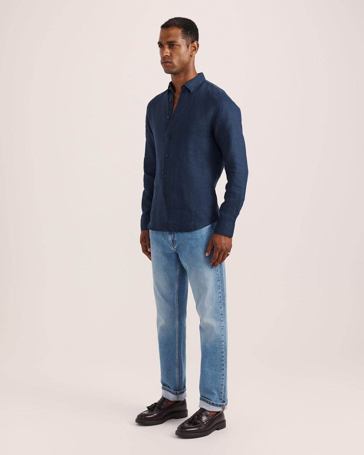 Anderson Long Sleeve Classic Linen Shirt