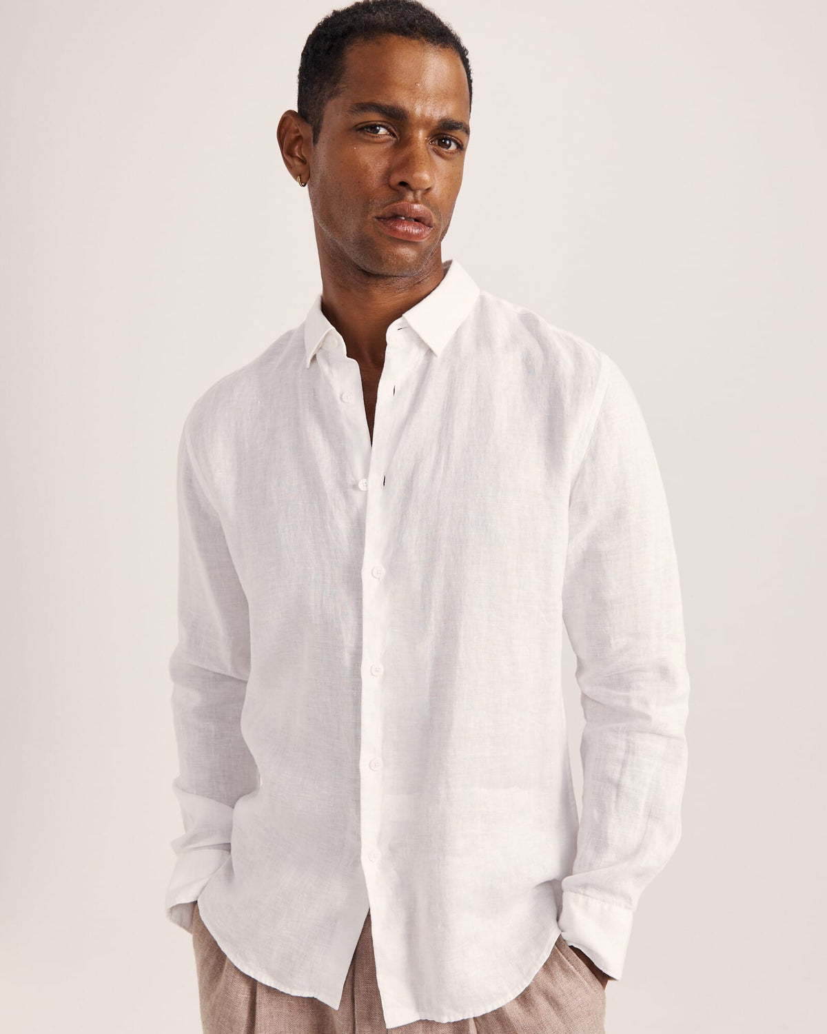 Anderson Long Sleeve Classic Linen Shirt