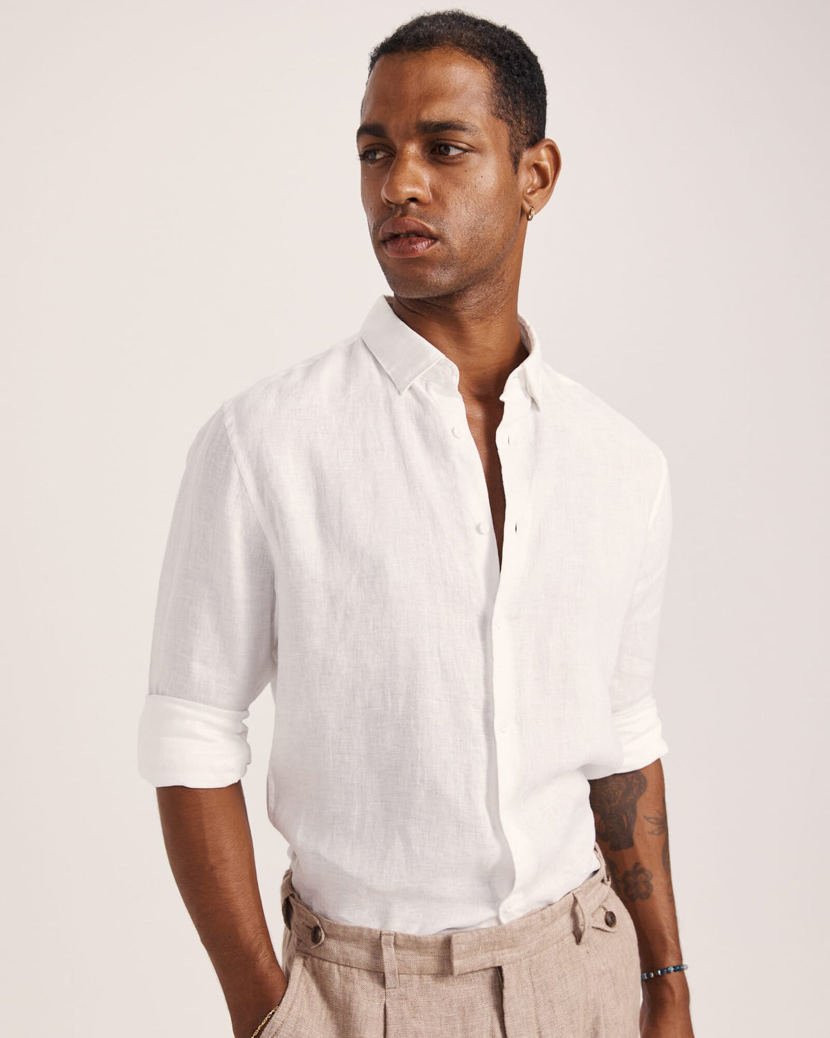Anderson Long Sleeve Classic Linen Shirt