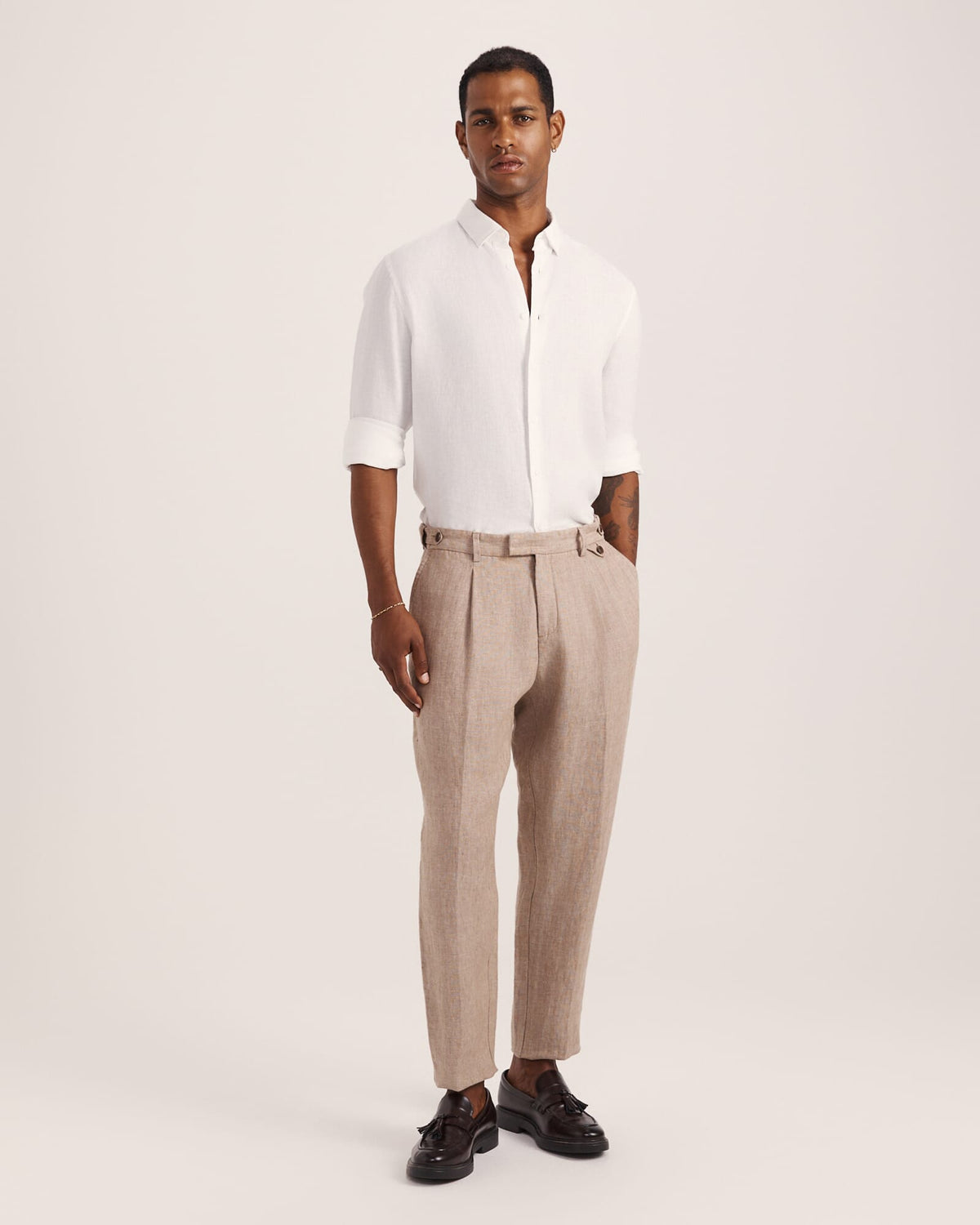 Anderson Long Sleeve Classic Linen Shirt