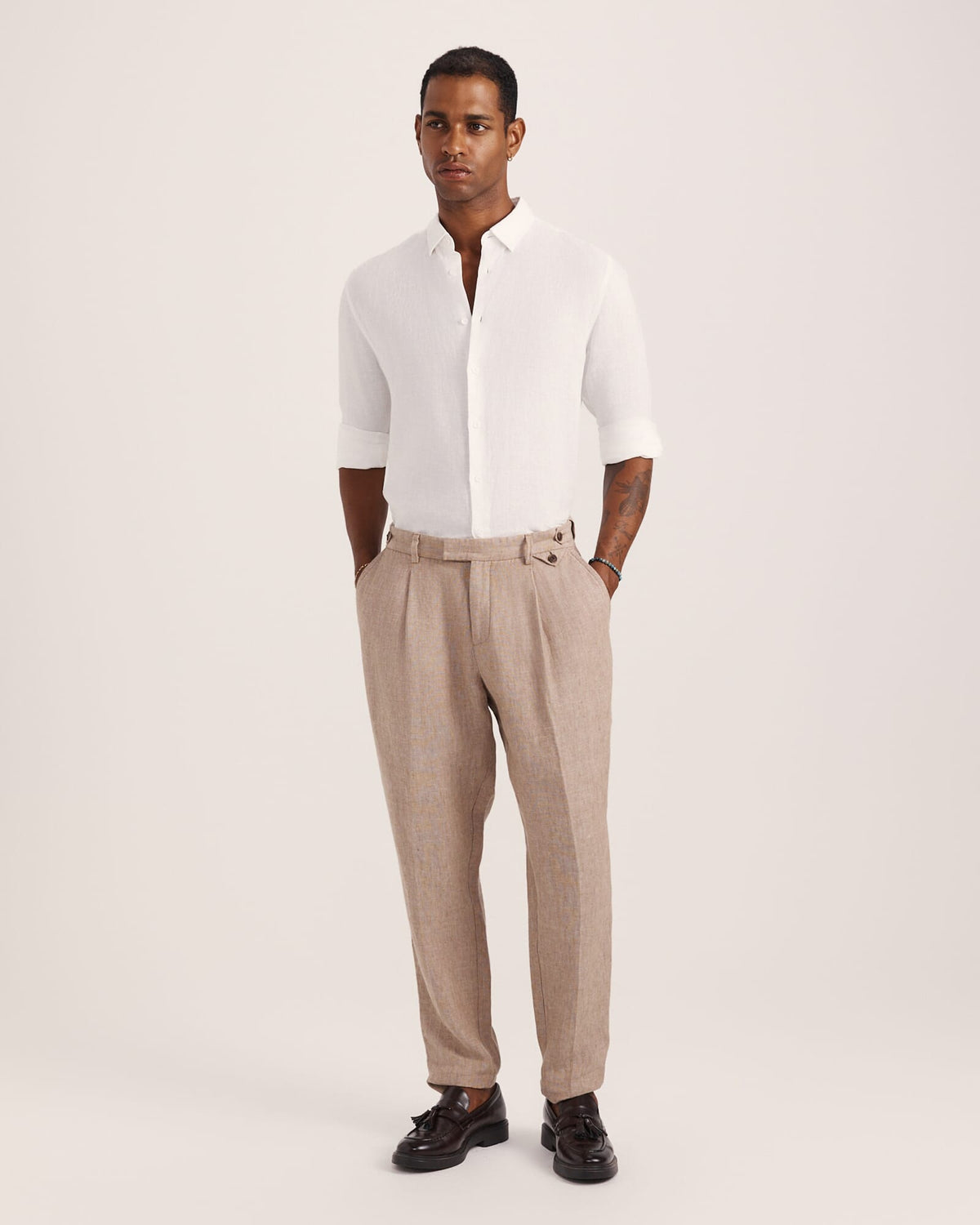 Anderson Long Sleeve Classic Linen Shirt