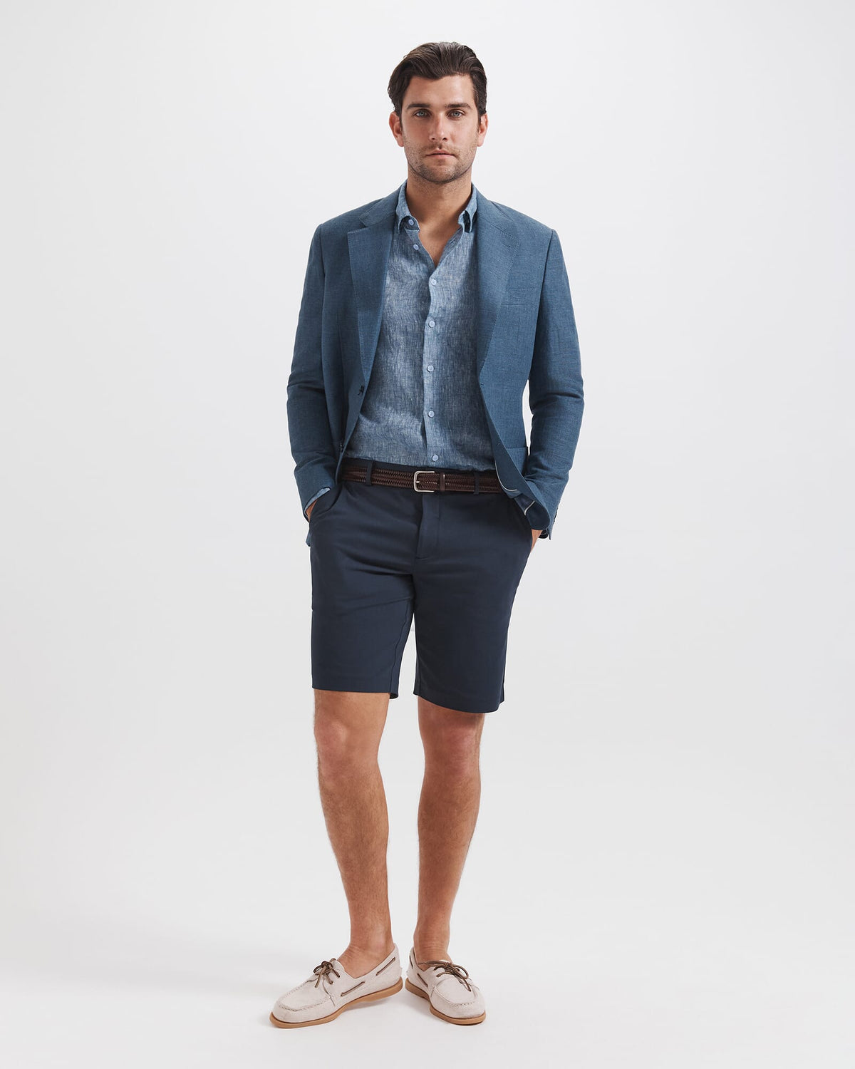 Anderson Classic Yarn Dyed Linen Shirt