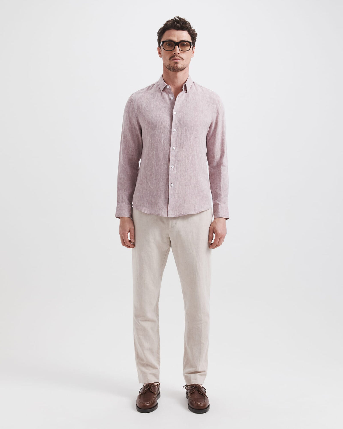 Anderson Classic Yarn Dyed Linen Shirt