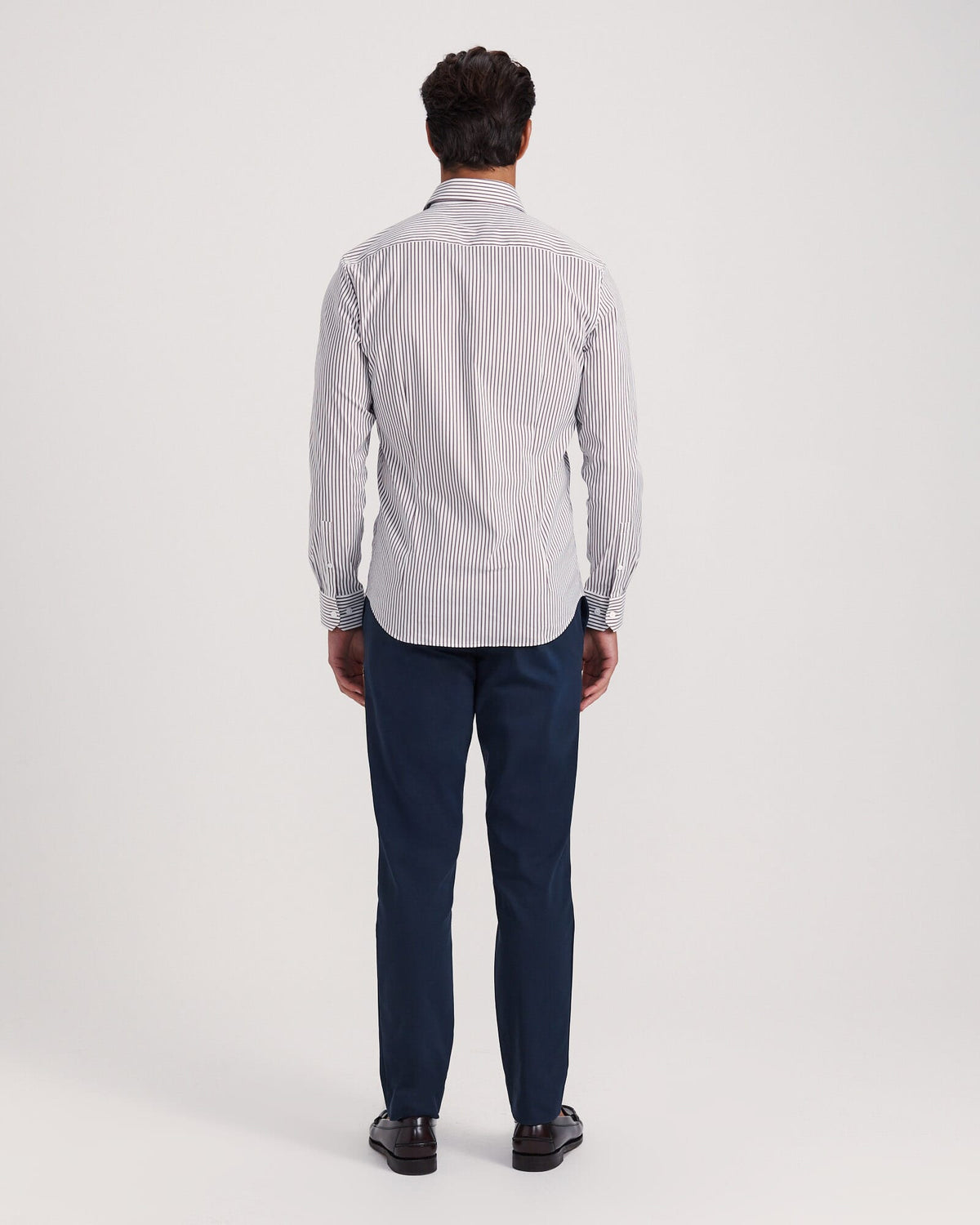 Calvin Long Sleeve Slim Stripe Shirt