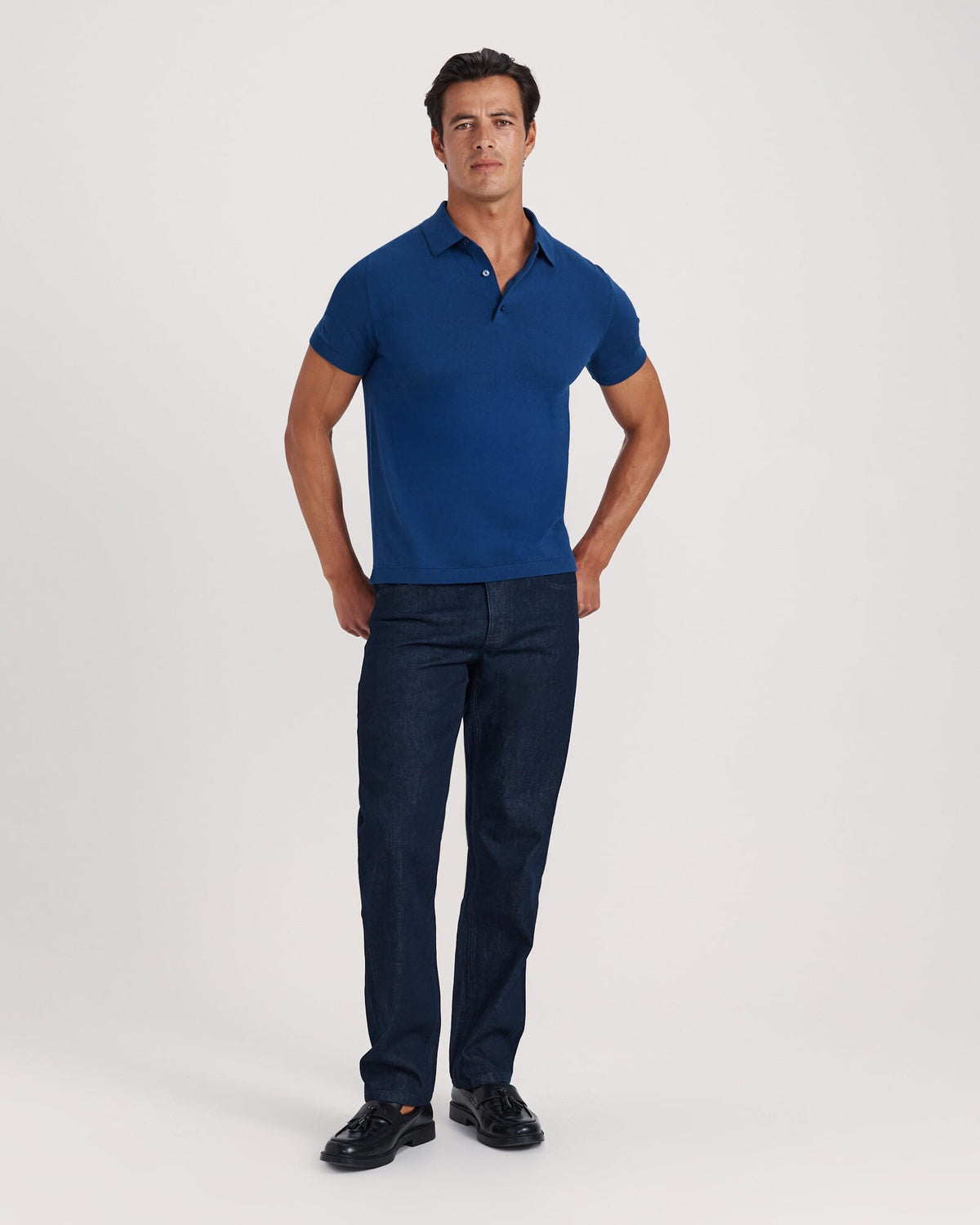 Marone Cotton Knit Polo
