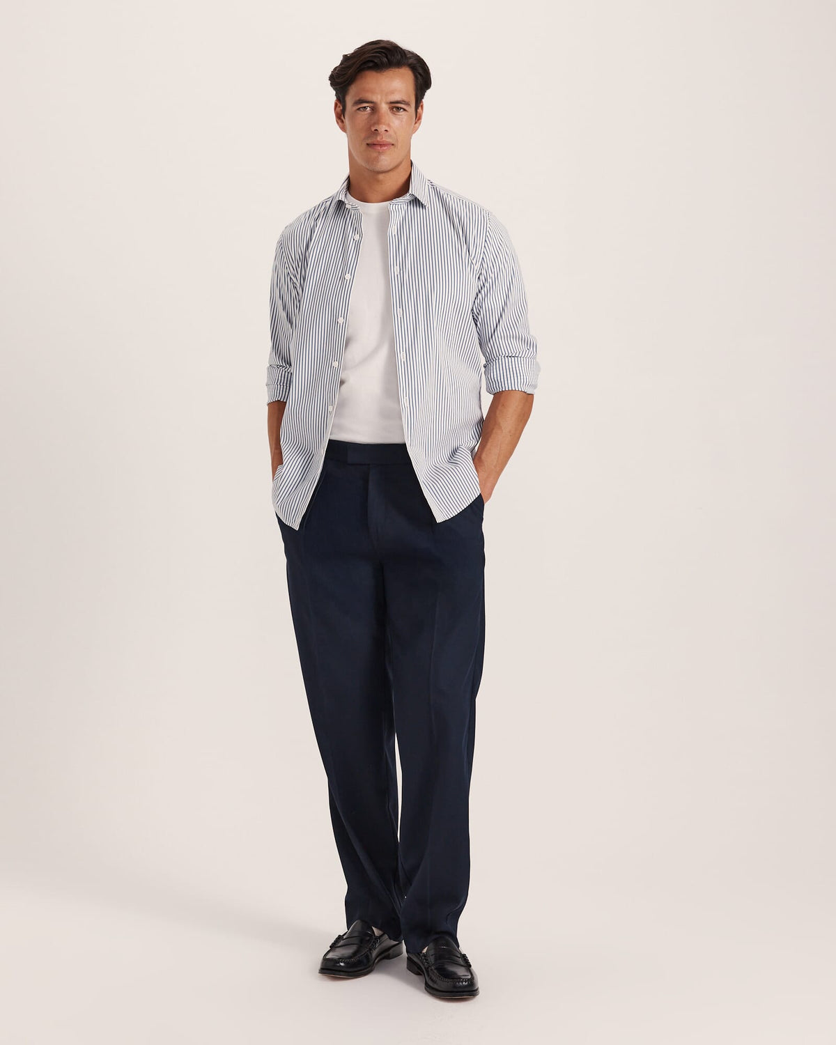 Henry Wide Pleat Pant