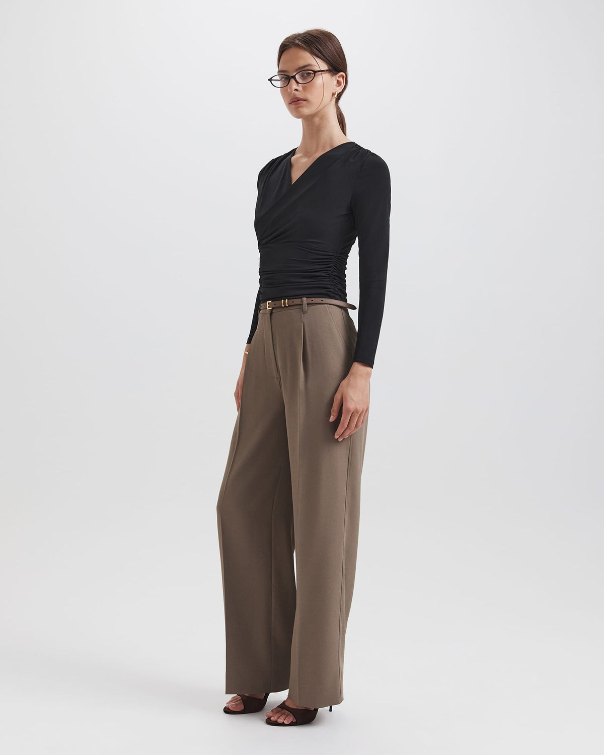 Serafina Wrap Long Sleeve Top