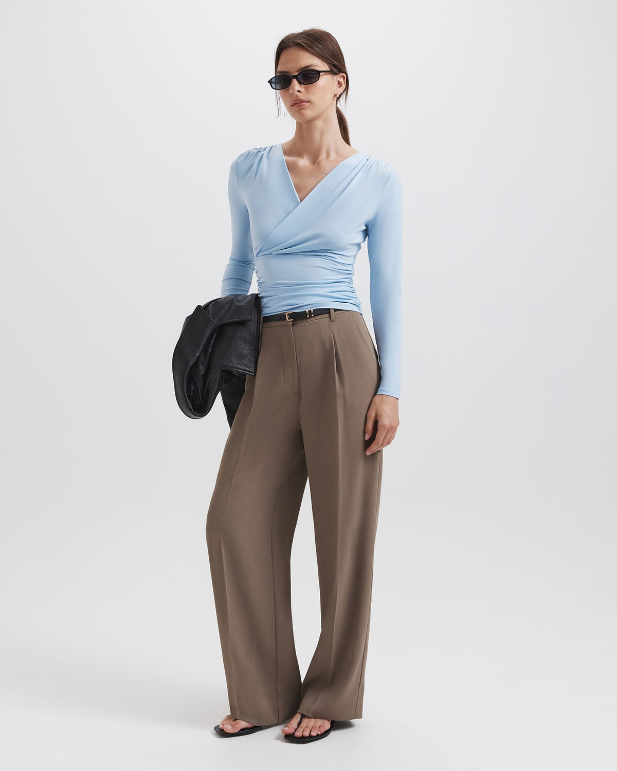 Serafina Wrap Long Sleeve Top