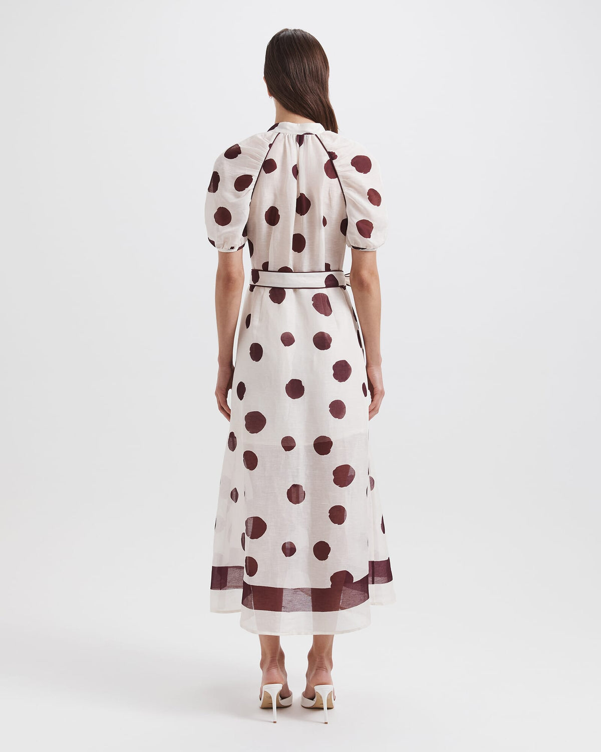 Dolcetto Silk Linen Midi Dress