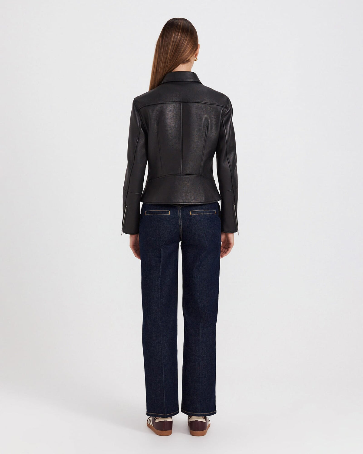 Selina Leather Biker Jacket