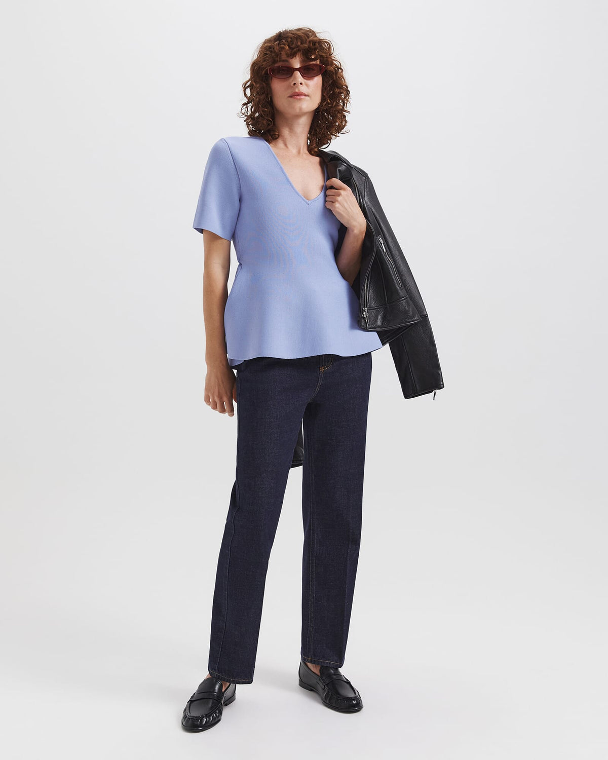 Mia Milano Peplum Top