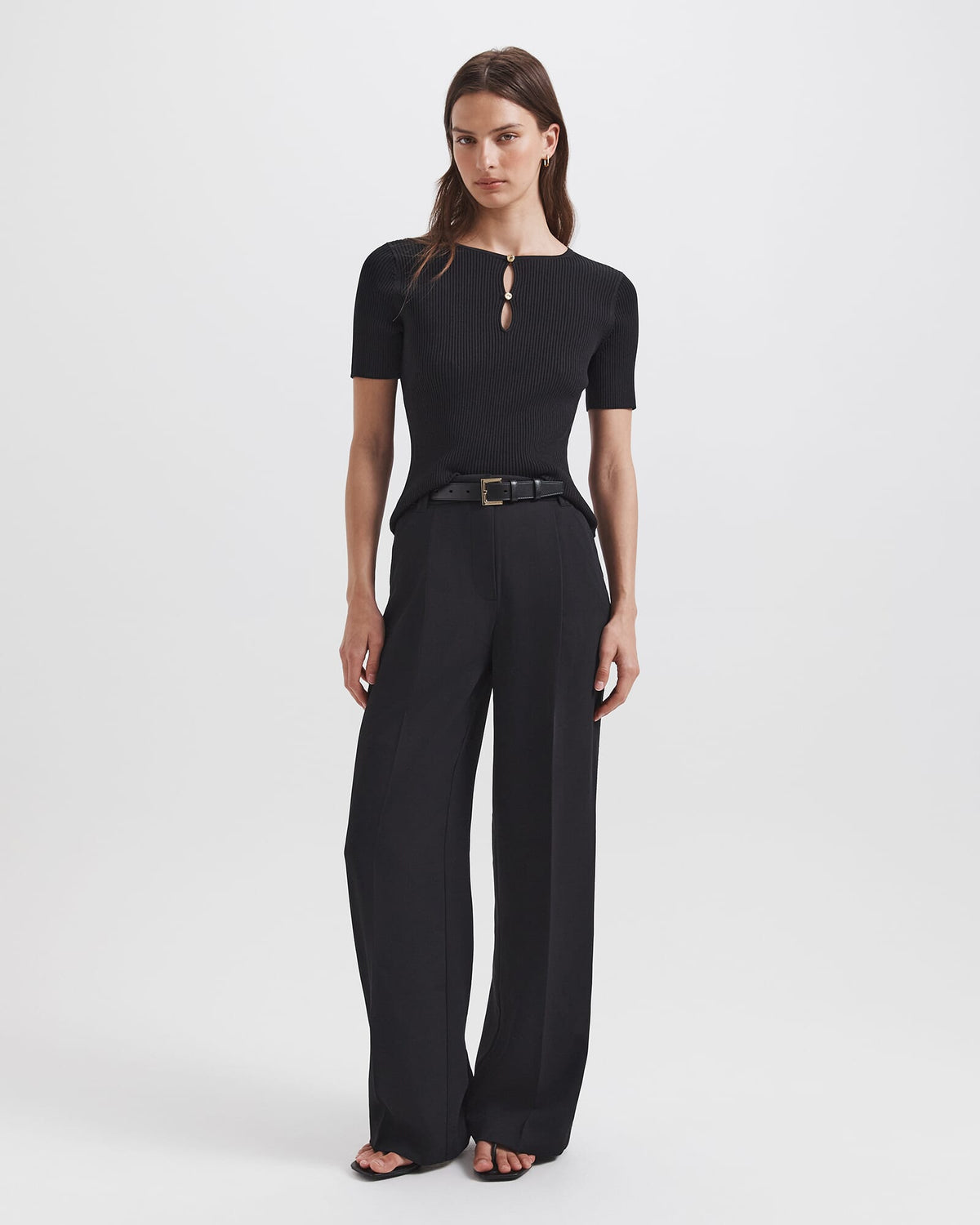 Vicky Keyhole Rib Knit