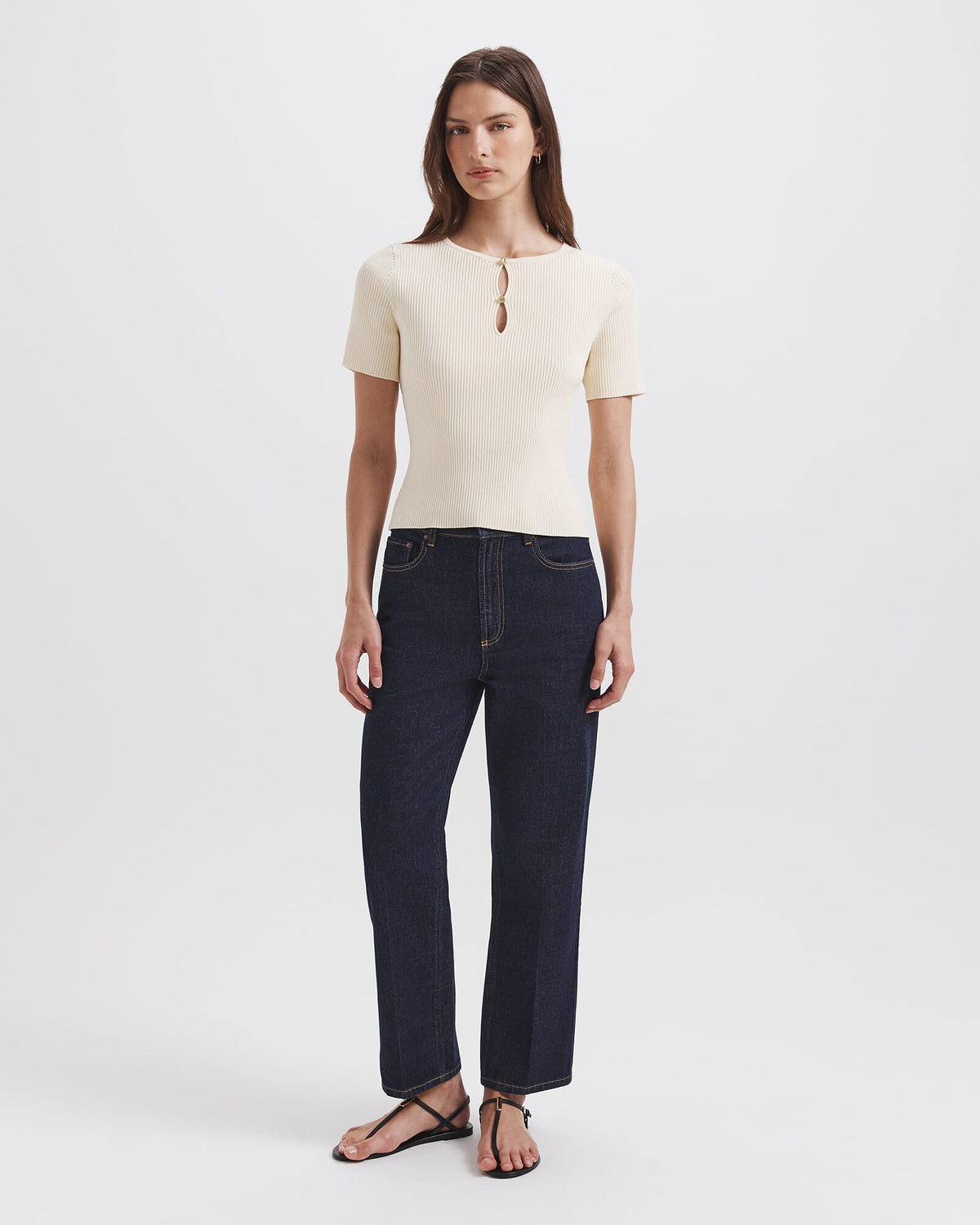 Vicky Keyhole Rib Knit