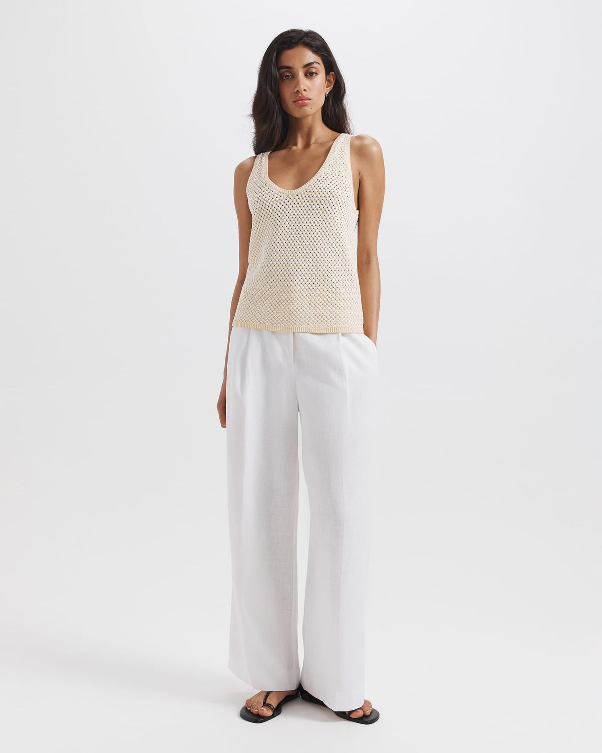 Dalia Woven Knit Tank