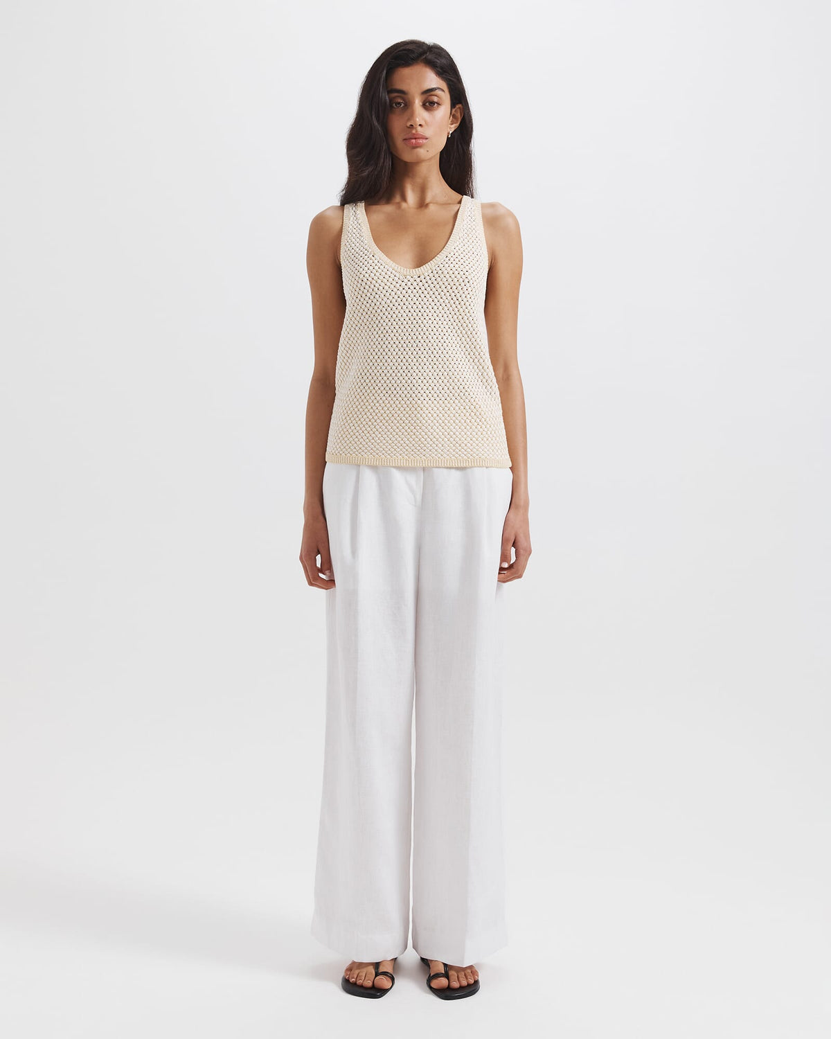 Dalia Woven Knit Tank