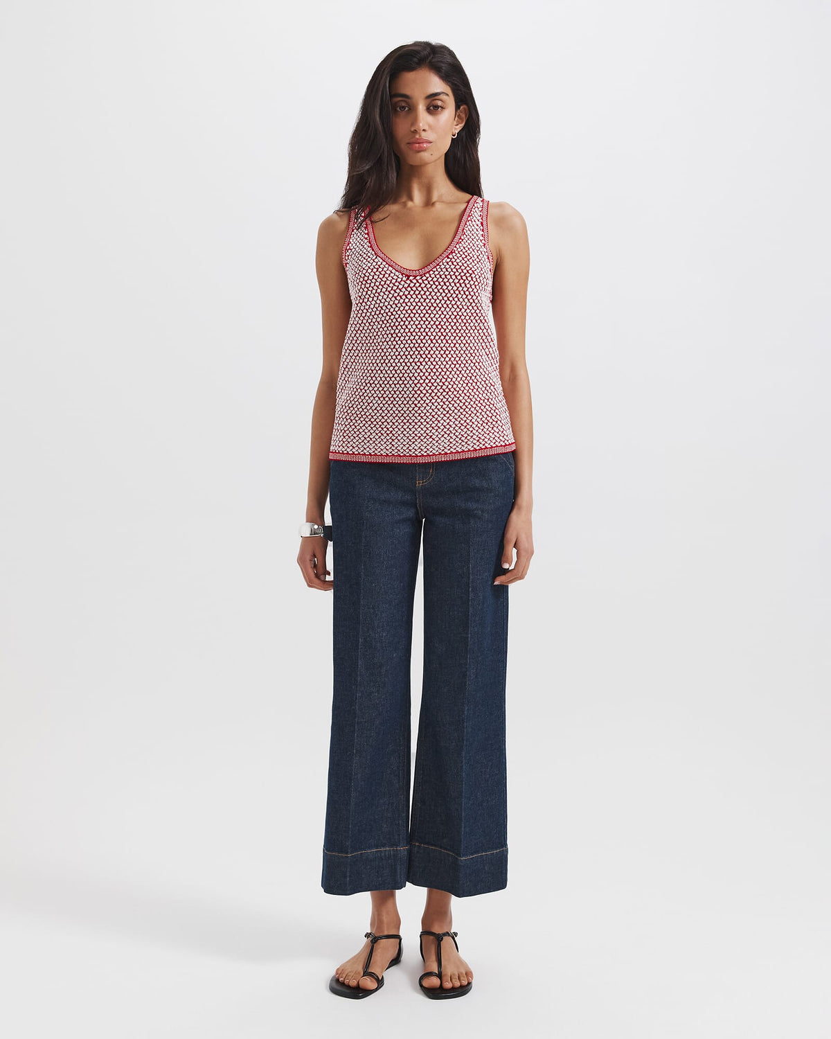 Dalia Woven Knit Tank