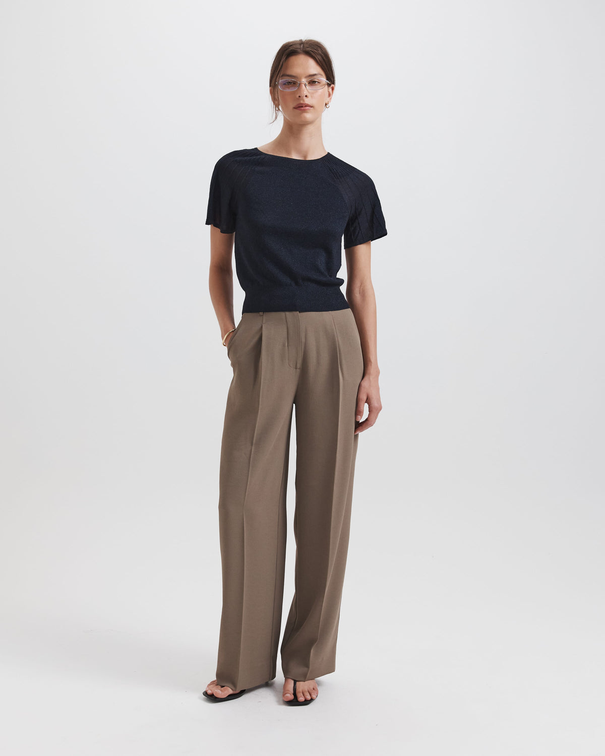 Mariya Sparkling Knit Top
