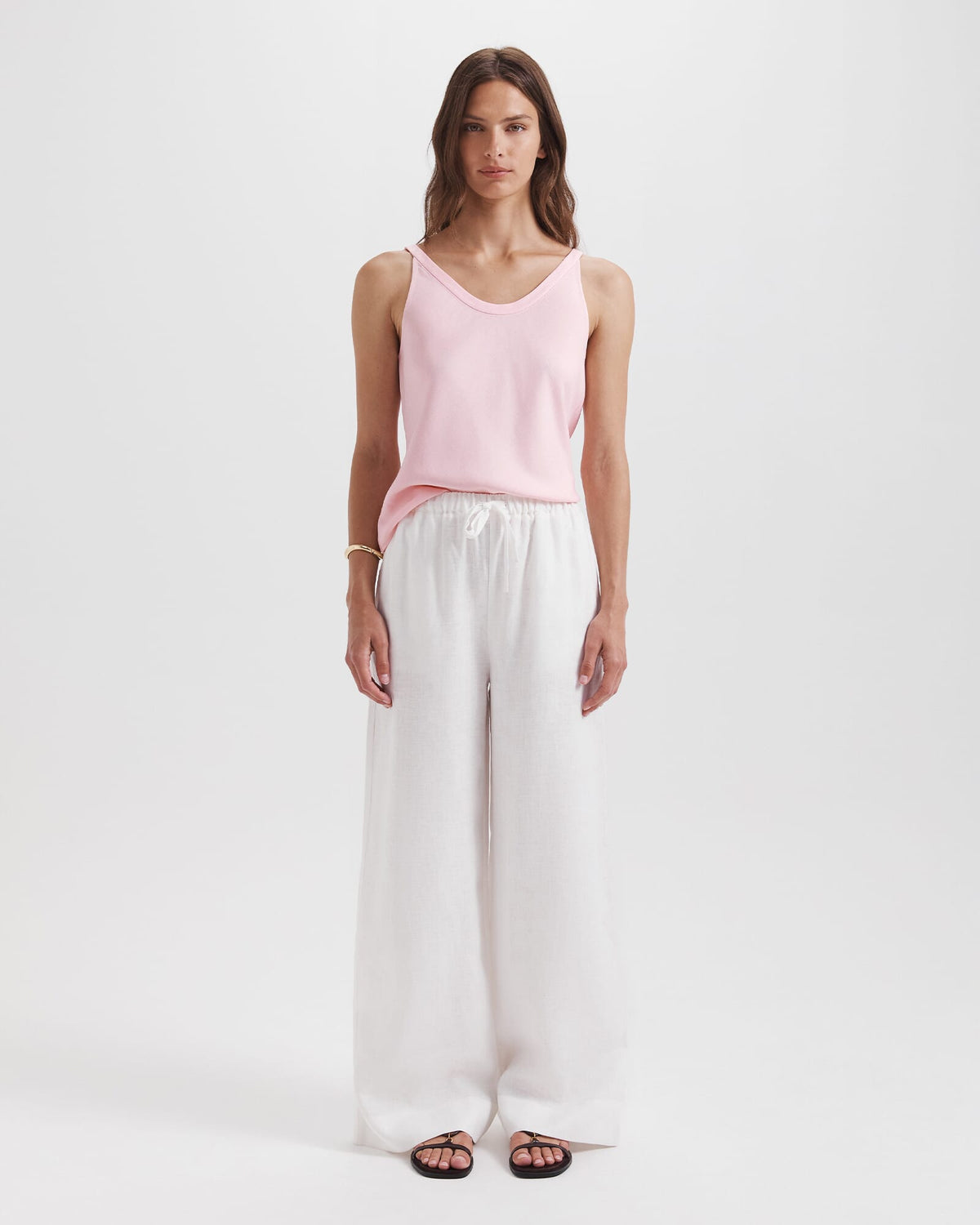Lila Linen Pull On Pant