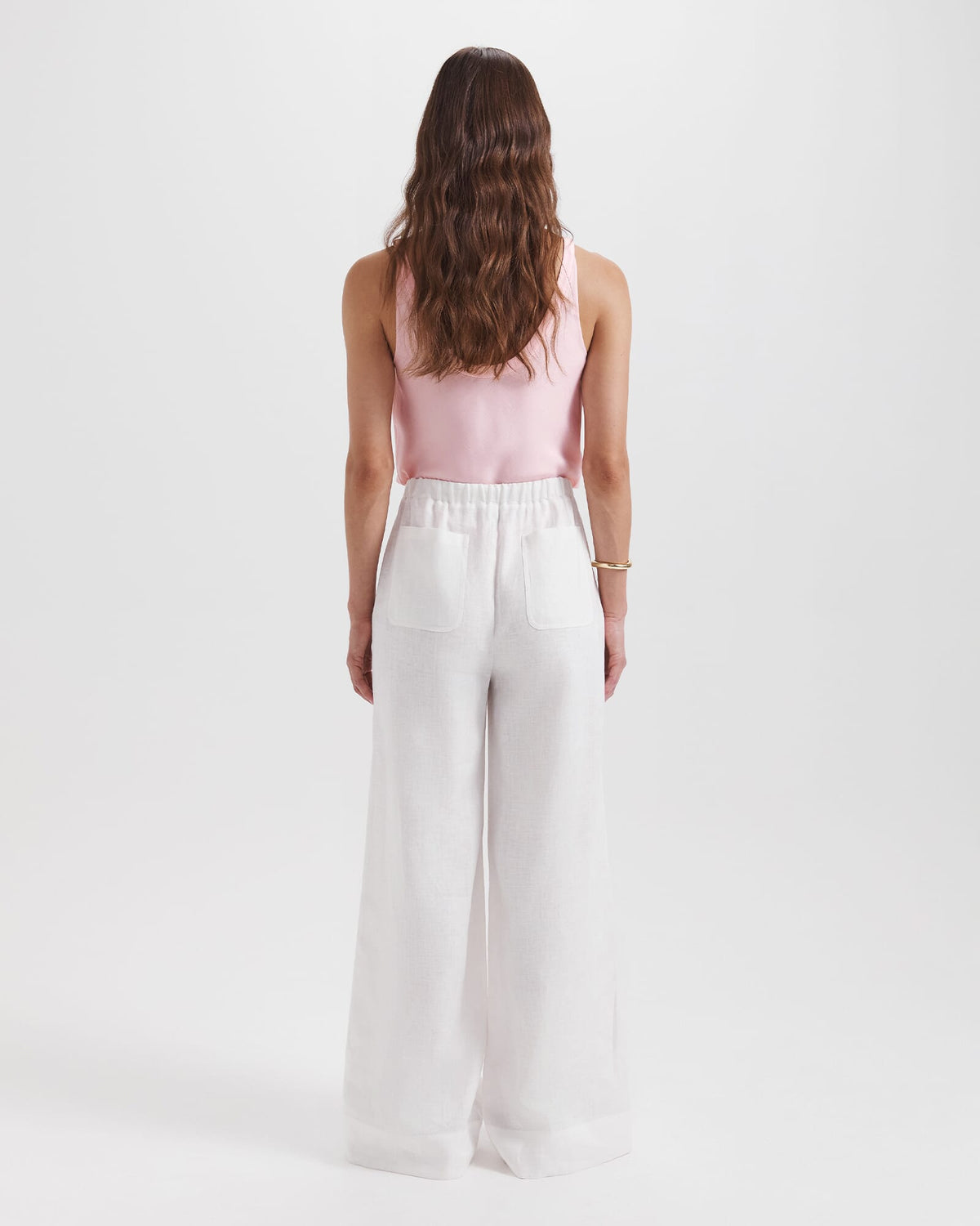 Lila Linen Pull On Pant