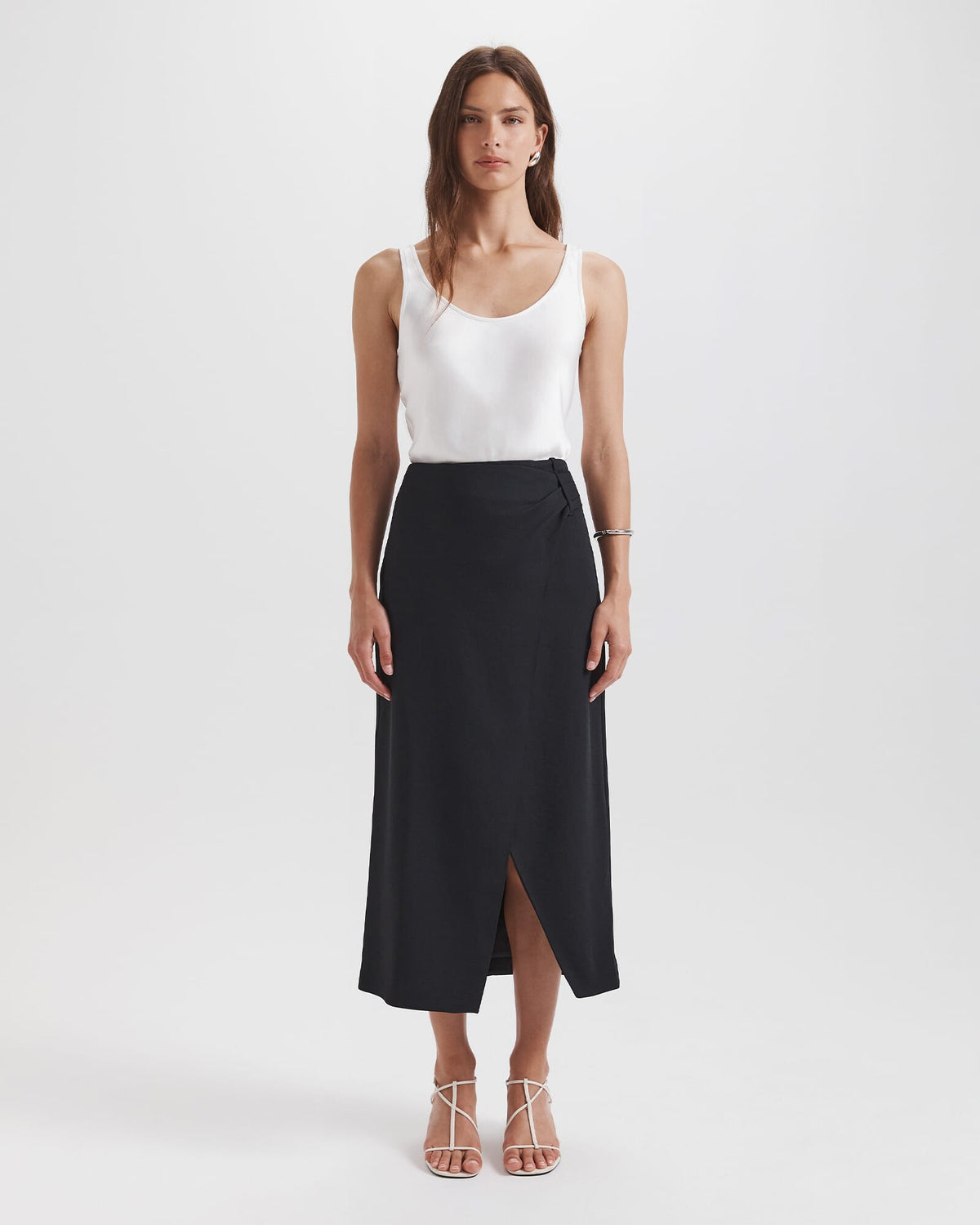 Dharma Drape Midi Skirt