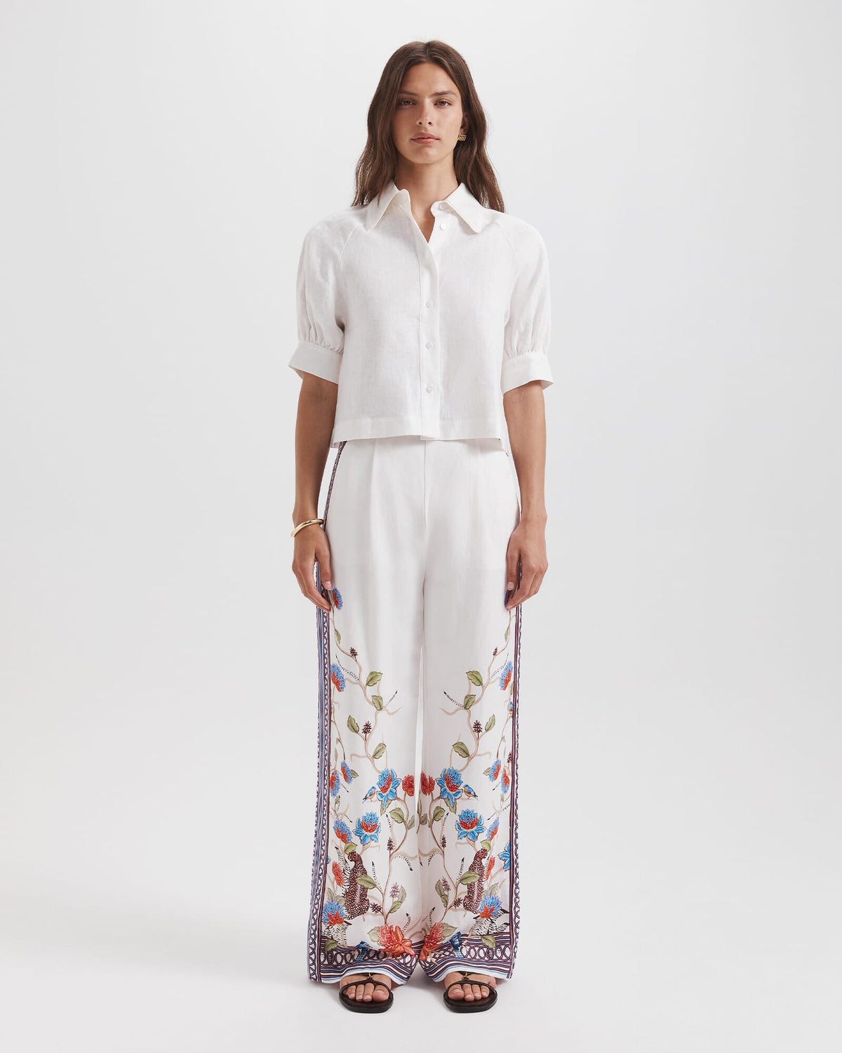 Lila Linen Puff Sleeve Top