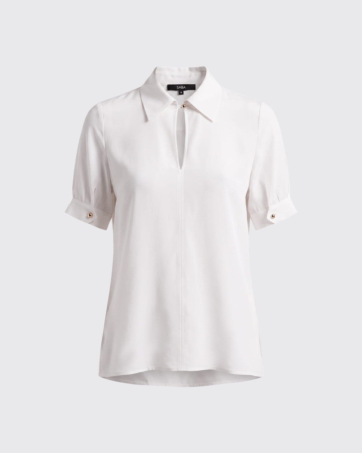 Sadie Silk Short Sleeve Blouse