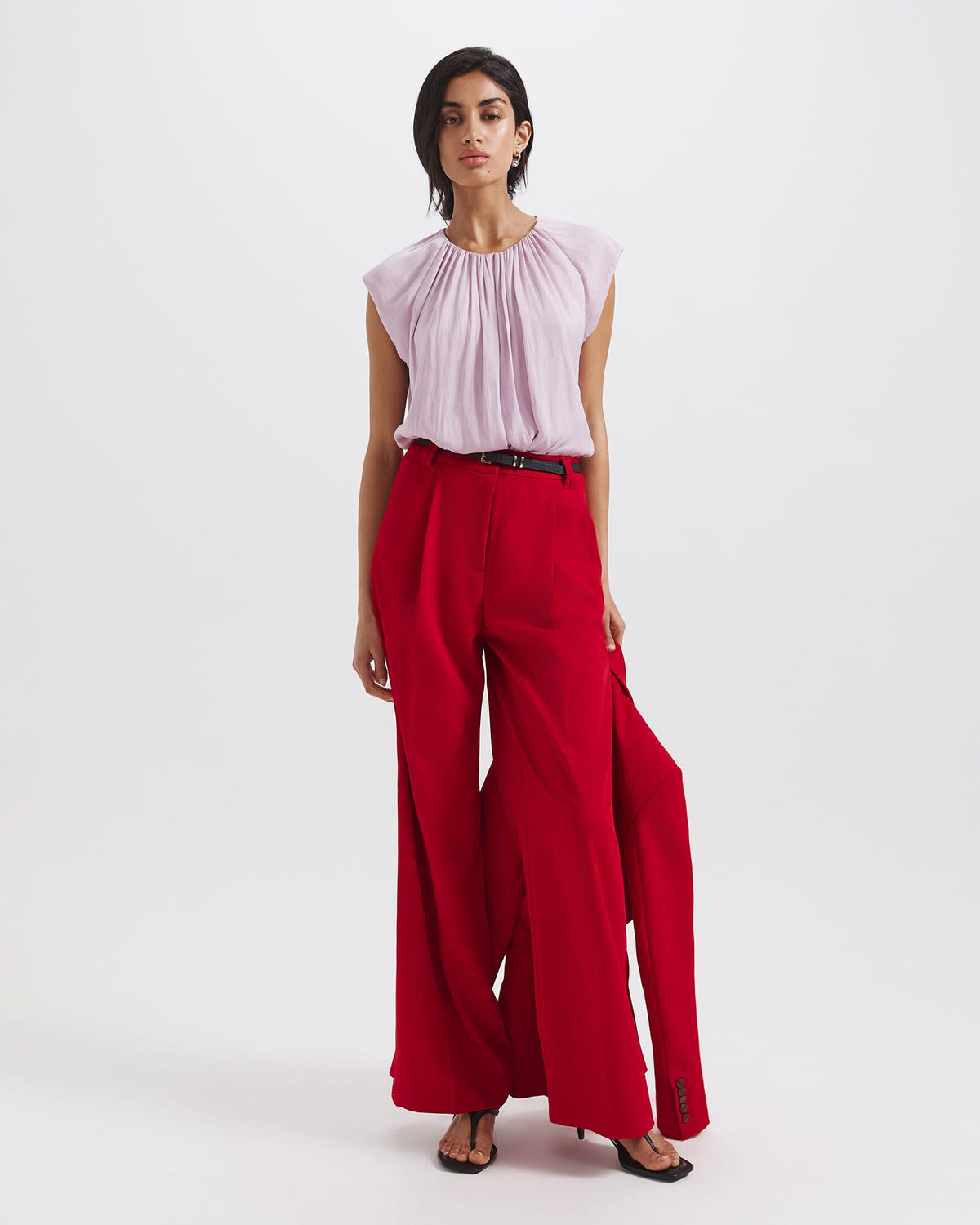 Lillian Pleat Front Blouse
