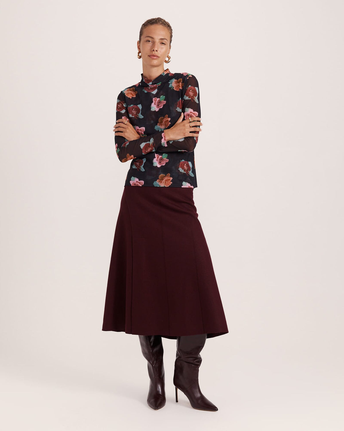 Bettina Long Sleeve Mesh Top