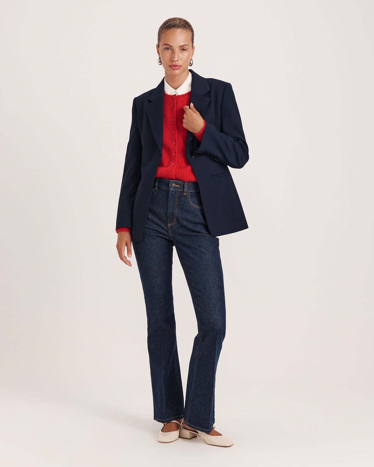 Celeste Wool Contoured Blazer