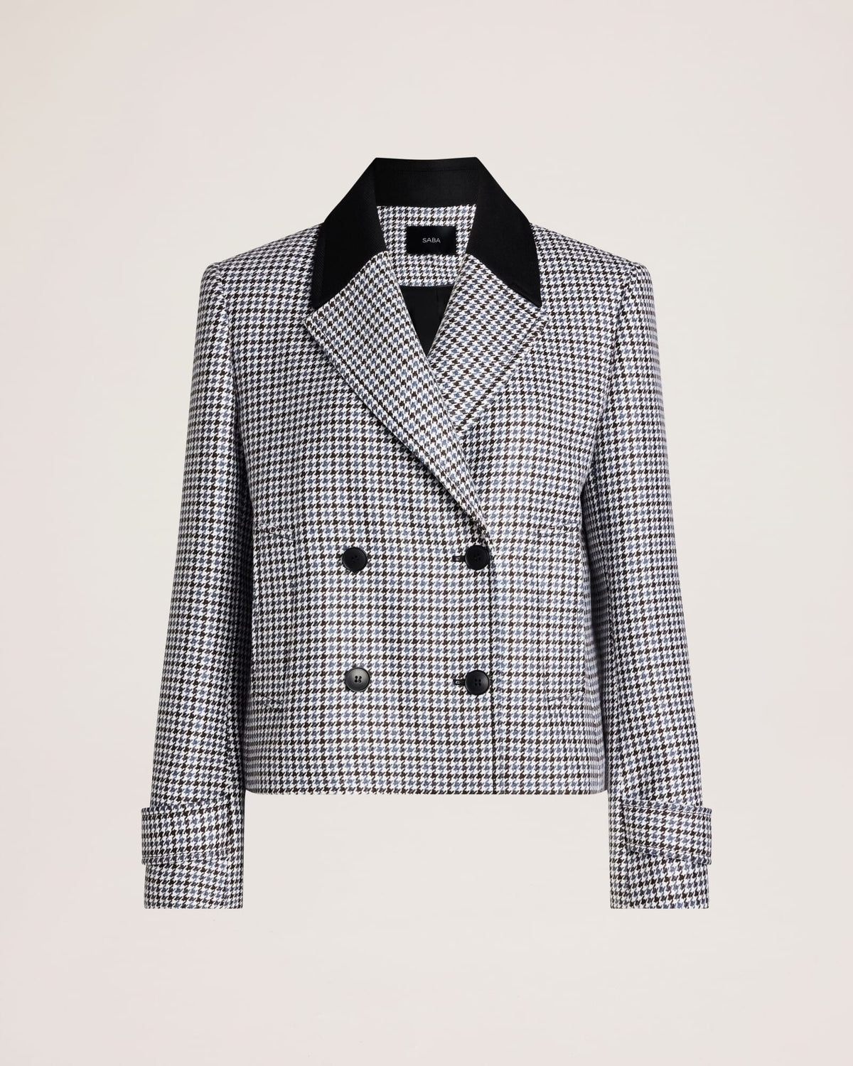 Prudence Wool Check Peacoat