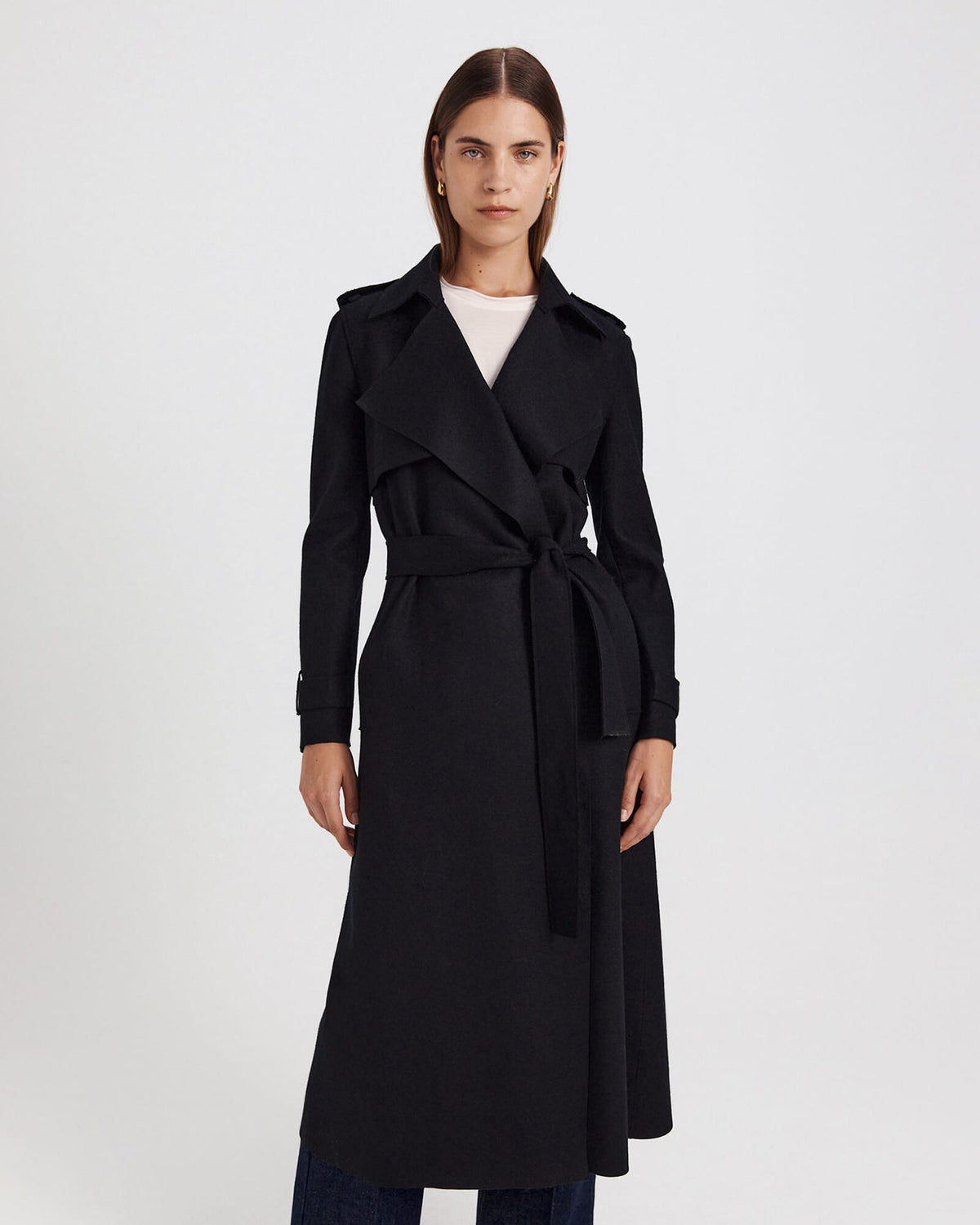 Karla Wool Longline Trench Coat