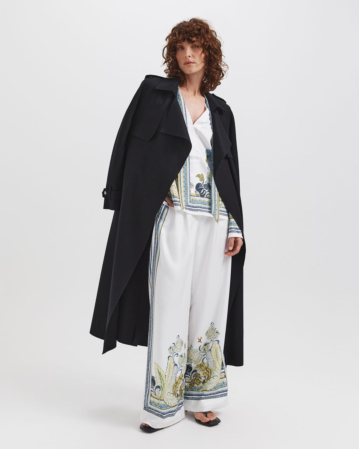 Karla Wool Longline Trench Coat