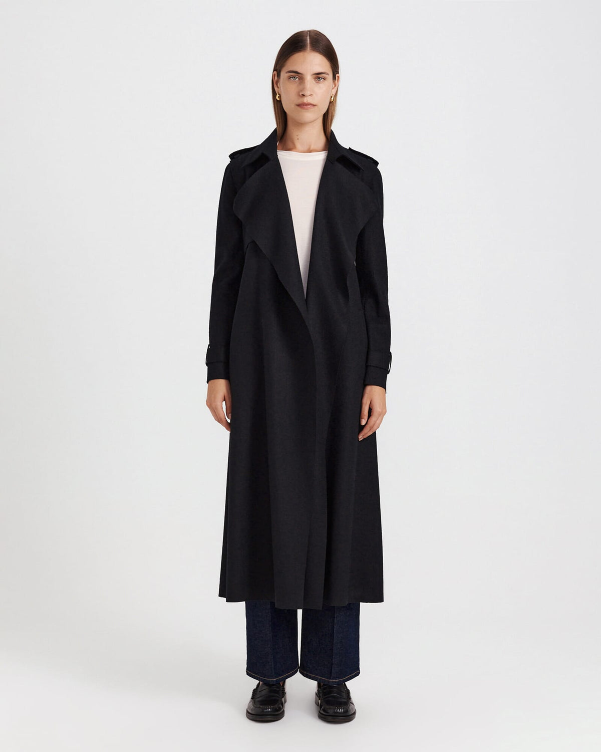 Karla Wool Longline Trench Coat