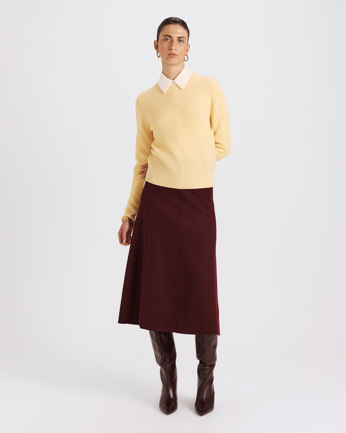 Nora Wool Cashmere Crew Knit