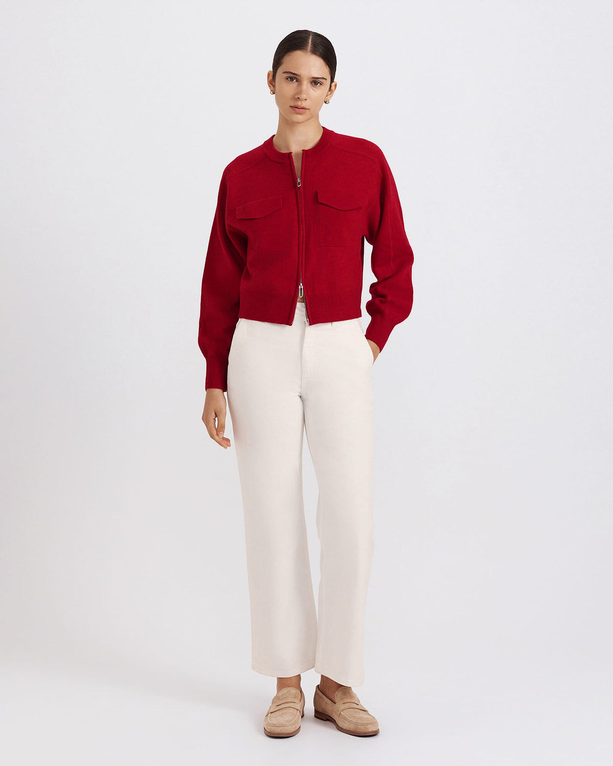 Amaya Boiled Wool Bomber