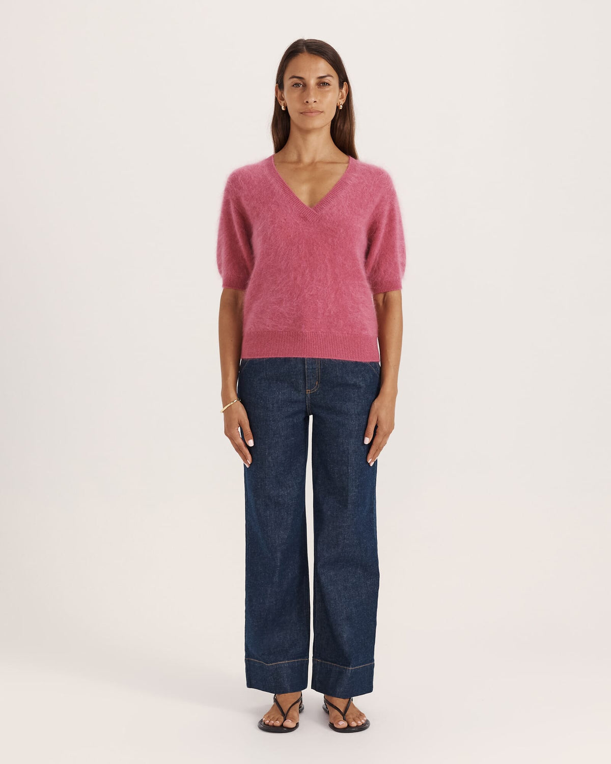 Wynter Wool Cashmere V-Neck Knit