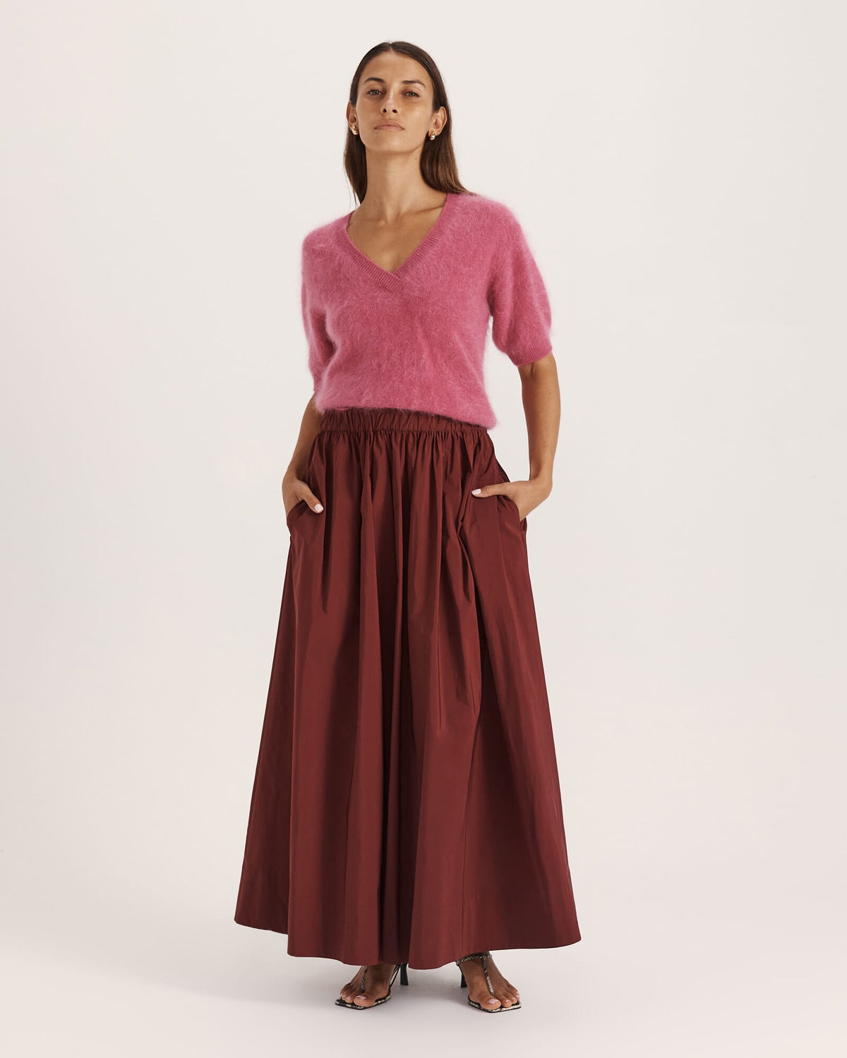Wynter Wool Cashmere V-Neck Knit